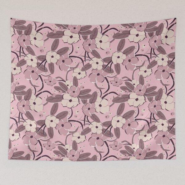 Item preview, Big retro flowers, Pink-beige version designed and sold by Alex  Blud.
