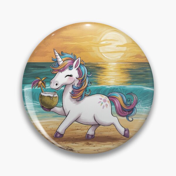 Item preview, Lovely Unicorn chillin on the beach designed and sold by PureViolence.