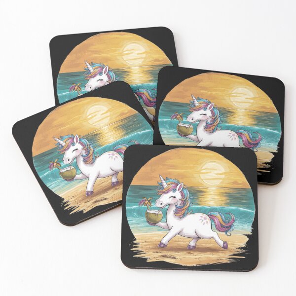 Item preview, Lovely Unicorn chillin on the beach designed and sold by PureViolence.