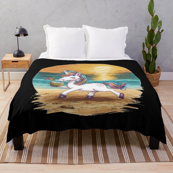 Item preview, Lovely Unicorn chillin on the beach designed and sold by PureViolence.