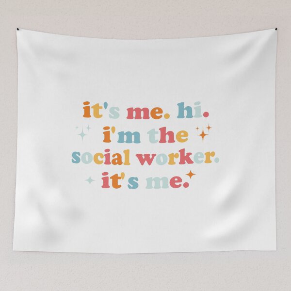 Item preview, It's Me Hi I'm The Social Worker It's Me, Cute designed and sold by faridman.