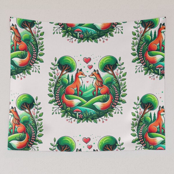 Item preview, Wildlife Fox Romance Moments designed and sold by WildVista.