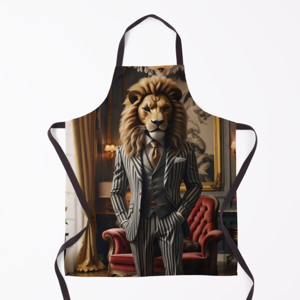 Item preview, Long horizontal wall art, art print, print, elegant lion, large art designed and sold by AccidentallyE.