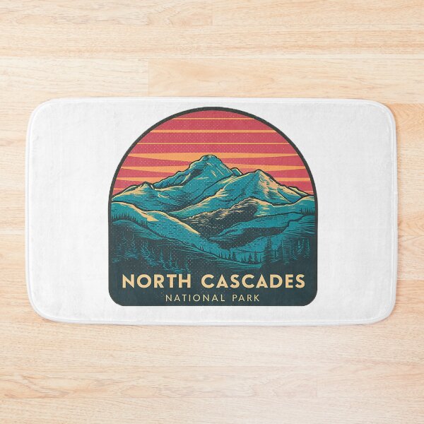 Aperçu de l'œuvre Parc national rétro des North Cascades créée et vendue par wildTrack---.