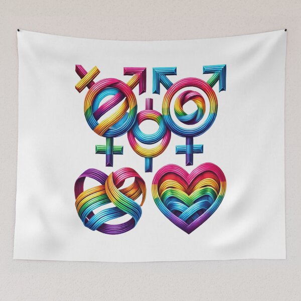 Item preview, Interwoven Pride Symbols designed and sold by FashionFusionFL.