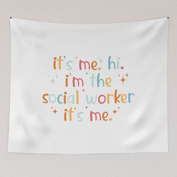 Item preview, It's Me Hi I'm The Social Worker It's Me, Sarcastic designed and sold by faridman.