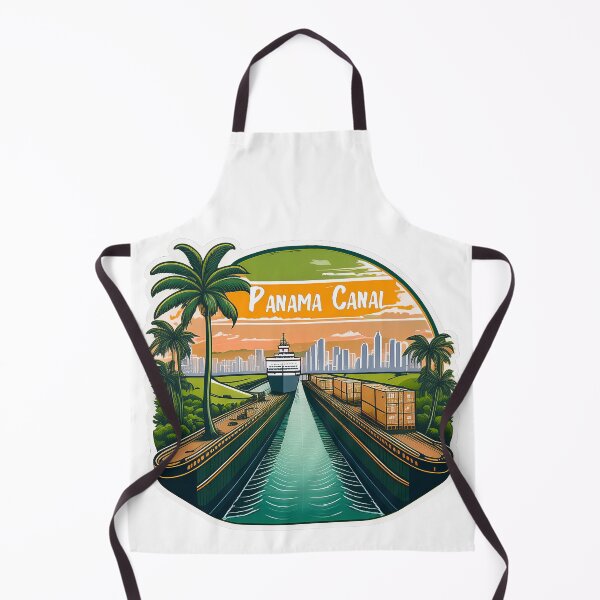 Item preview, Vintage Panama Canal Travel Poster - Retro Minimal Travel Sticker designed and sold by pod24.