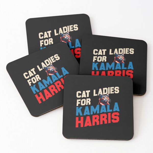 Item preview, cat ladies for kamala harris designed and sold by Be Cool (5.0) ⭐⭐⭐⭐⭐.