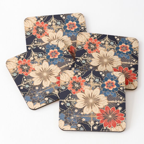 Item preview, Floral Lines - Seamless Pattern Furoshiki Design designed and sold by KokoroCreations.
