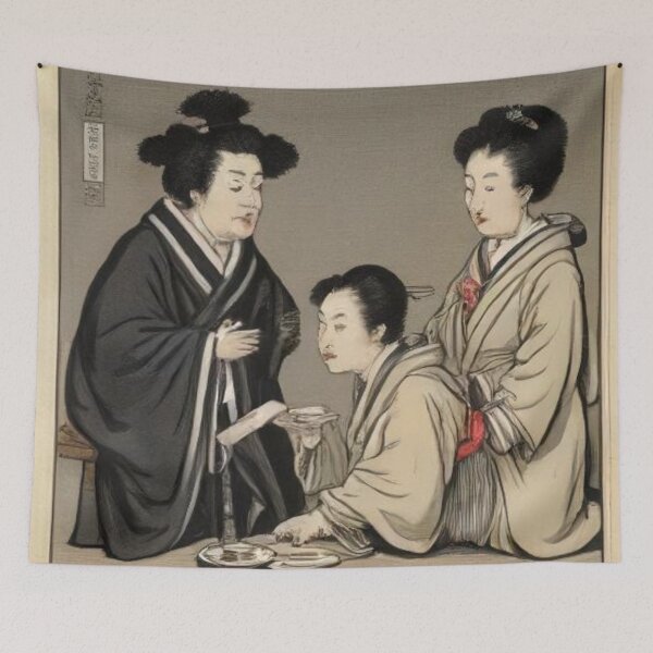 Item preview, Japanese Woodbook Geishas designed and sold by Asiantrendzz.