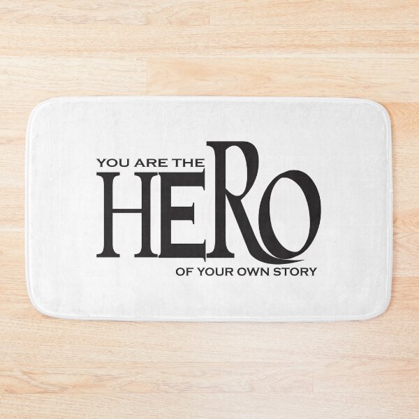 Item preview, YOU ARE THE HERO OF YOUR OWN STORY, Motivational quote designed and sold by Polla-Shirt.