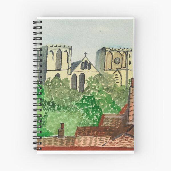 Item preview, Ripon Cathedral over the rooftops.  Watercolour  designed and sold by MrsNelsonpaints.