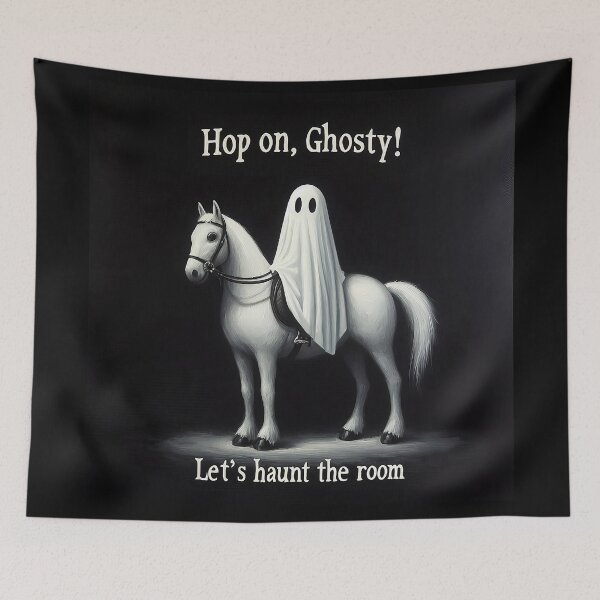 Item preview, Cute ghost on a horse designed and sold by Thedigital91.