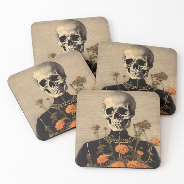 Item preview, Halloween  Vintage Skeletons with flower- Halloween gift designed and sold by vallass.