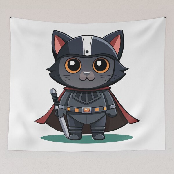 Item preview, Cat Darth Vader designed and sold by Ambrosiopolis.