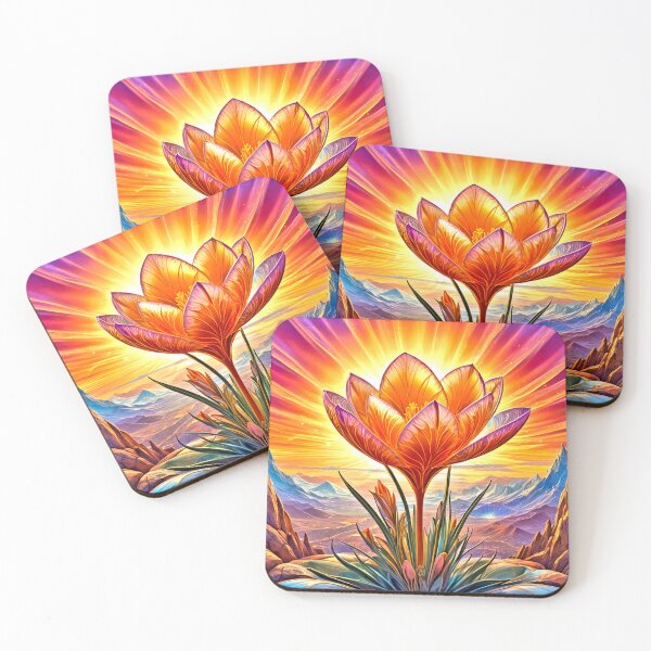 Item preview, Saffron Crocus flower designed and sold by OvidiumArt.