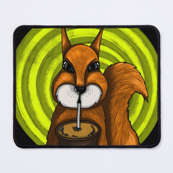 Item preview, Psy squirrel with coffee designed and sold by Maryart8.