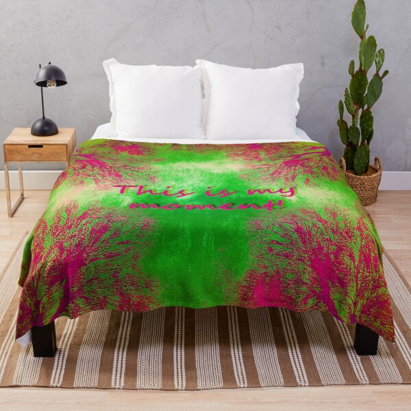 Item preview, Festival atmosphere, psychedelic forest with an inscription –magenta, green, contrasting and hipnotic colors. designed and sold by My-fake-places.