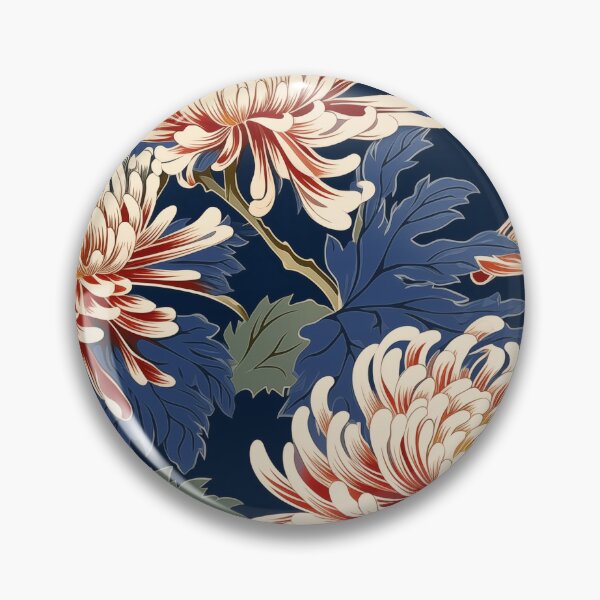 Item preview, Chrysanthemum Cascade - Seamless Pattern Furoshiki Design designed and sold by KokoroCreations.