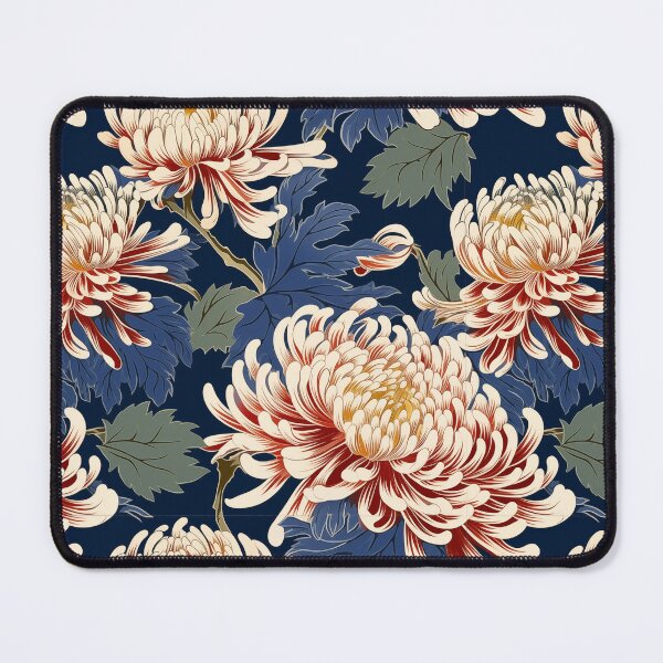 Item preview, Chrysanthemum Cascade - Seamless Pattern Furoshiki Design designed and sold by KokoroCreations.