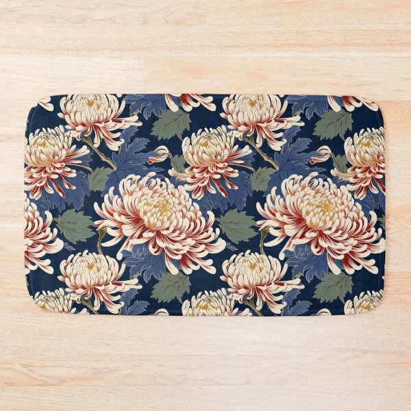 Item preview, Chrysanthemum Cascade - Seamless Pattern Furoshiki Design designed and sold by KokoroCreations.