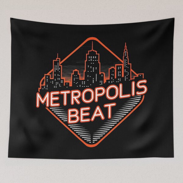Item preview, Metropolis Beat Neon Shield designed and sold by SplashTastic.