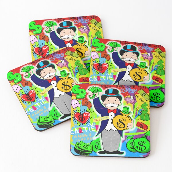 Item preview, Monopoly Man Holding $ Bag Corporation Graffiti designed and sold by DonVivaldo.