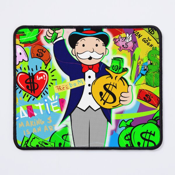 Item preview, Monopoly Man Holding $ Bag Corporation Graffiti designed and sold by DonVivaldo.
