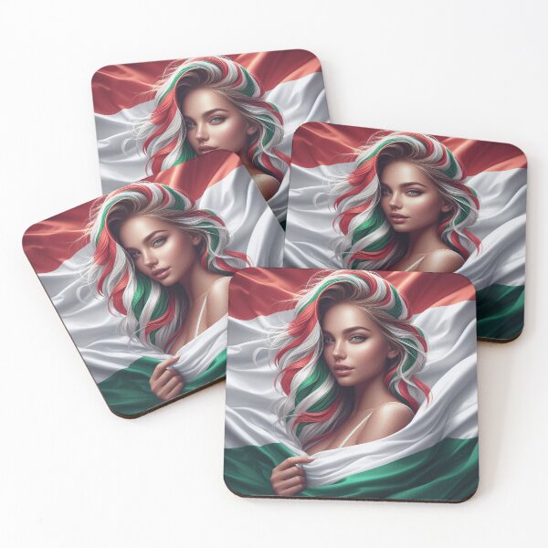 Item preview, Hungarian Woman with Hungarian Flag designed and sold by Simplybe1.
