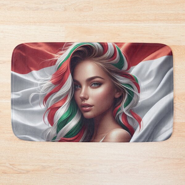 Item preview, Hungarian Woman with Hungarian Flag designed and sold by Simplybe1.