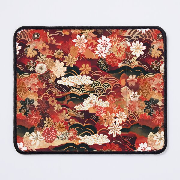 Item preview, Crimson Collage - Seamless Pattern Furoshiki Design designed and sold by KokoroCreations.