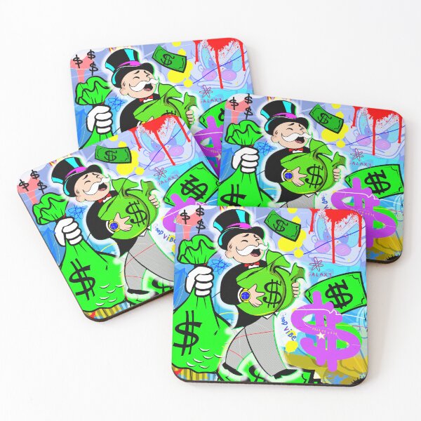 Item preview, Monopoly Man Luxury Money Rain - Uncle Scrooge in the sky designed and sold by DonVivaldo.