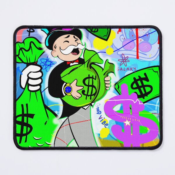 Item preview, Monopoly Man Luxury Money Rain - Uncle Scrooge in the sky designed and sold by DonVivaldo.