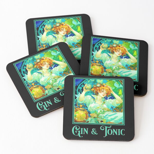 Item preview, Art Nouveau Gin & Tonic designed and sold by HolidayBug.
