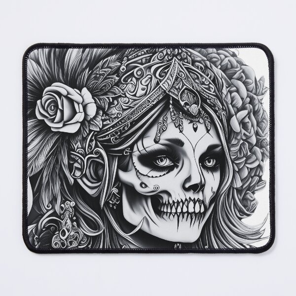 Item preview, Cyber Floral Maiden Futuristic Art Print designed and sold by WhiteDoveArt.