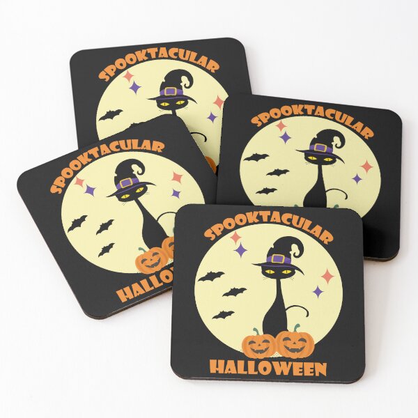 Item preview, Halloween Spooktacular Mid Century Atomic Cat designed and sold by trdstudio.