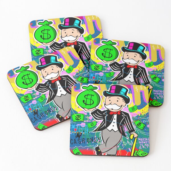 Item preview, Money Theme - Monopoly Man Holding $ Bag designed and sold by DonVivaldo.