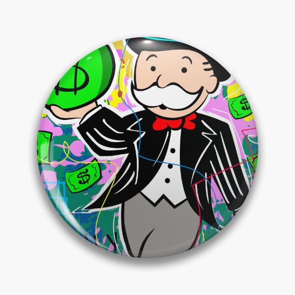 Item preview, Money Theme - Monopoly Man Holding $ Bag designed and sold by DonVivaldo.