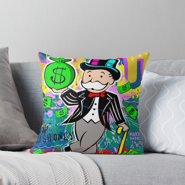 Item preview, Money Theme - Monopoly Man Holding $ Bag designed and sold by DonVivaldo.