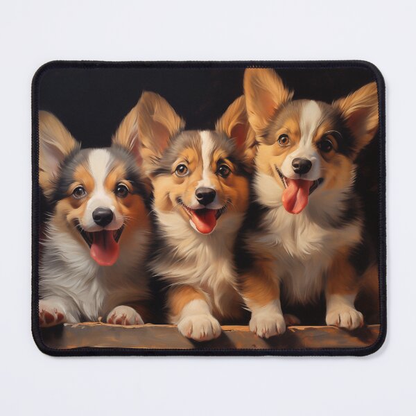Item preview, Three Pembroke Welsh Corgis designed and sold by PetsArt.