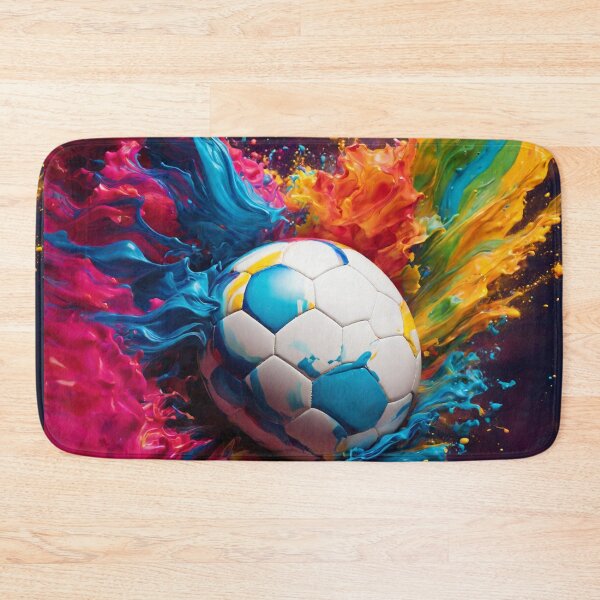 Item preview, A burst of color meets the soccer ball. designed and sold by Sadia  Jannat.