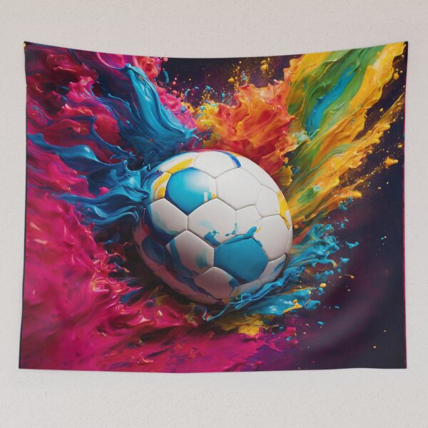 Item preview, A burst of color meets the soccer ball. designed and sold by Sadia  Jannat.