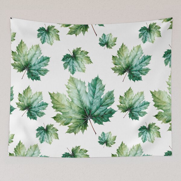 Item preview, Watercolor Maple Green Leaf designed and sold by DariyaDell.