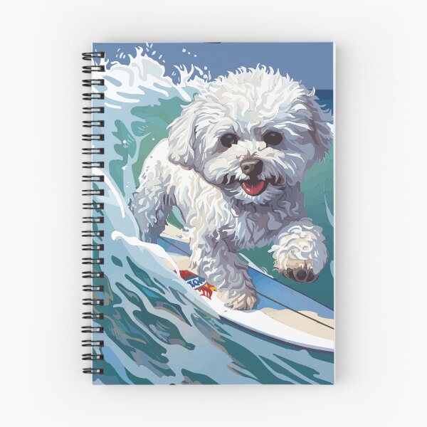 Item preview, Surfing Bichon Frise designed and sold by VelvetRoom.