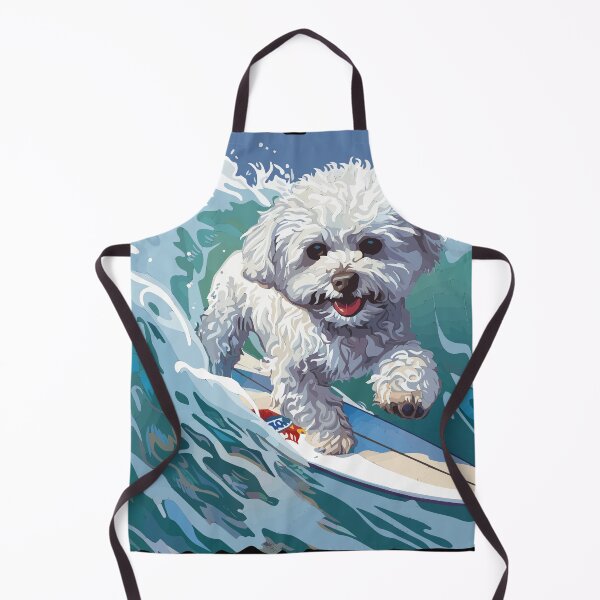 Item preview, Surfing Bichon Frise designed and sold by VelvetRoom.