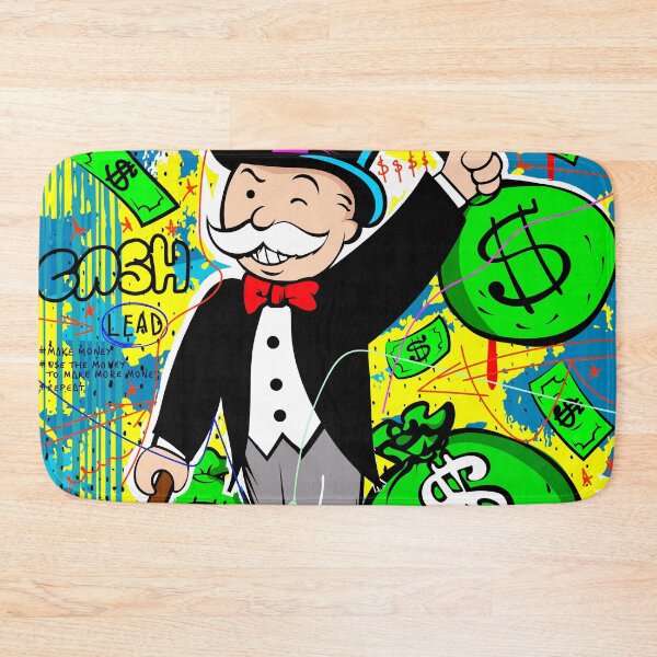 Item preview, Monopoly Man Holding $ Dollar Bag Vivid Artwork designed and sold by DonVivaldo.