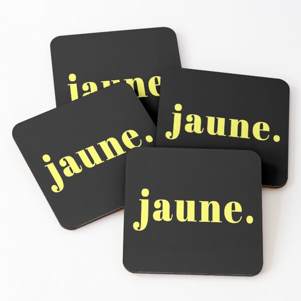 Item preview, Jaune French Word Yellow designed and sold by Jeallan Designs.