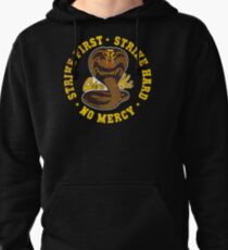 Sudadera con capucha Cobra Kai - Strike First - Strike Hard - No Mercy - HD Distressed Variant
