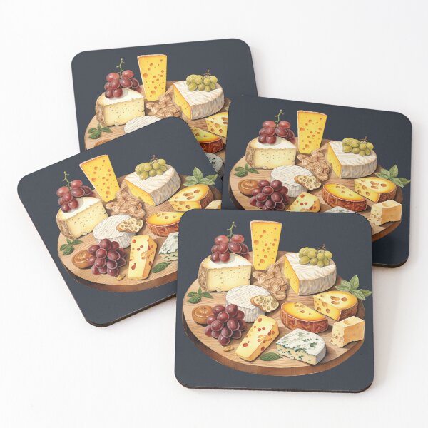 Item preview, Round Platter With Assorted Cheeses And Fruits designed and sold by Alicia Chee.