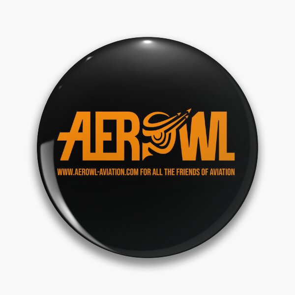 Item preview, Aerowl logo with web address and claim in orange designed and sold by Aerowl-aviation.